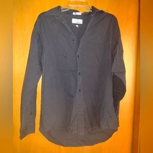 Bosa Black Button Up Shirt Size 15.5, 34/35